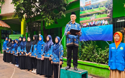 Peringati Hari Kesaktian Pancasila, MTsN 9 Jakarta Gelar Upacara Bendera Khidmat